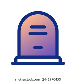 Editable tombstone vector icon. Part of a big icon set family. Perfect for web and app interfaces, presentations, infographics, etc