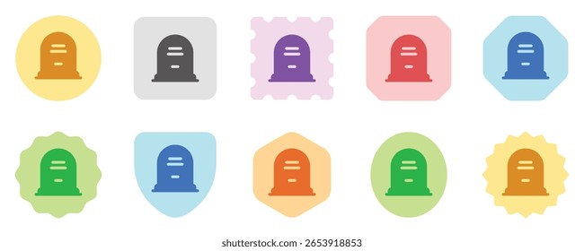 Editable tombstone vector icon. Part of a big icon set family. Perfect for web and app interfaces, presentations, infographics, etc