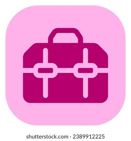 Editable toolbox, toolkit, case, box vector icon. Construction, tools, industry. Part of a big icon set family. Perfect for web and app interfaces, presentations, infographics, etc