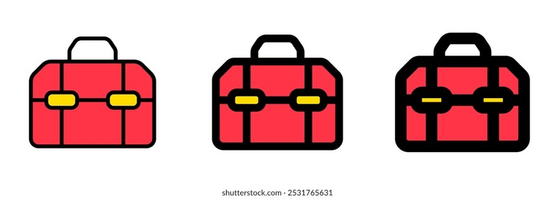 Editable toolbox, toolkit, case, box vector icon. Construction, tools, industry. Part of a big icon set family. Perfect for web and app interfaces, presentations, infographics, etc