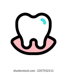 Editable tooth vector icon. Dentistry, healthcare, medical. Part of a big icon set family. Perfect for web and app interfaces, presentations, infographics, etc