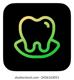Editable tooth vector icon. Dentistry, healthcare, medical. Part of a big icon set family. Perfect for web and app interfaces, presentations, infographics, etc