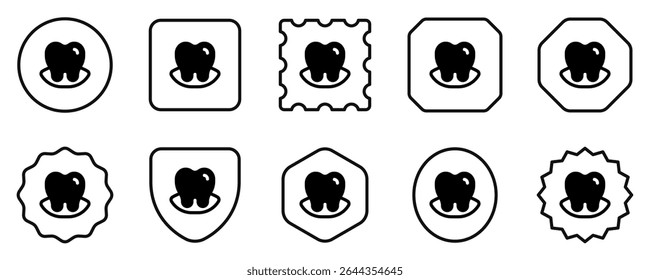 Editable tooth vector icon. Dentistry, healthcare, medical. Part of a big icon set family. Perfect for web and app interfaces, presentations, infographics, etc