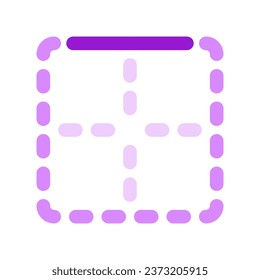 Editable top border vector icon. Part of a big icon set family. Perfect for web and app interfaces, presentations, infographics, etc