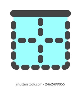 Editable top border vector icon. Part of a big icon set family. Perfect for web and app interfaces, presentations, infographics, etc