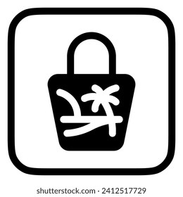 Editable tote bag, handbag vector icon. Part of a big icon set family. Perfect for web and app interfaces, presentations, infographics, etc
