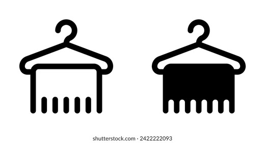 Editable towel hanger vector icon. Wellness, spa, relaxation. Part of a big icon set family. Perfect for web and app interfaces, presentations, infographics, etc