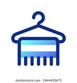 Editable towel hanger vector icon. Wellness, spa, relaxation. Part of a big icon set family. Perfect for web and app interfaces, presentations, infographics, etc