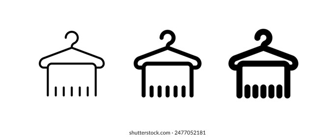 Editable towel hanger vector icon. Wellness, spa, relaxation. Part of a big icon set family. Perfect for web and app interfaces, presentations, infographics, etc