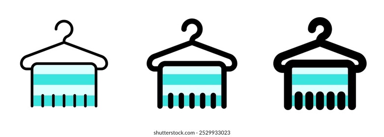 Editable towel hanger vector icon. Wellness, spa, relaxation. Part of a big icon set family. Perfect for web and app interfaces, presentations, infographics, etc