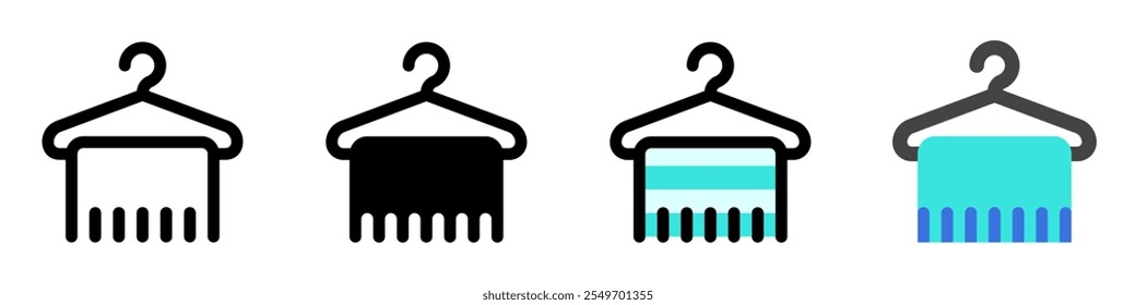 Editable towel hanger vector icon. Wellness, spa, relaxation. Part of a big icon set family. Perfect for web and app interfaces, presentations, infographics, etc
