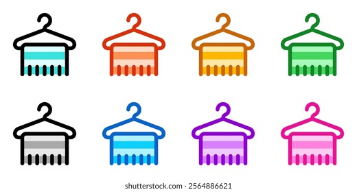 Editable towel hanger vector icon. Wellness, spa, relaxation. Part of a big icon set family. Perfect for web and app interfaces, presentations, infographics, etc