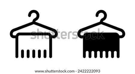 Editable towel hanger vector icon. Wellness, spa, relaxation. Part of a big icon set family. Perfect for web and app interfaces, presentations, infographics, etc