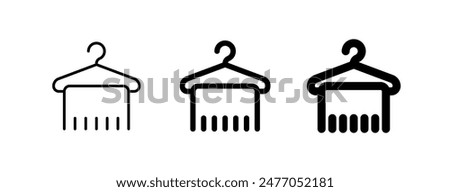 Editable towel hanger vector icon. Wellness, spa, relaxation. Part of a big icon set family. Perfect for web and app interfaces, presentations, infographics, etc