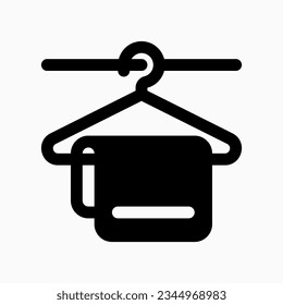 Editable towel vector icon. Part of a big icon set family. Perfect for web and app interfaces, presentations, infographics, etc