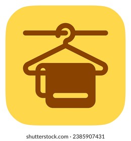 Bearbeitbare Handtuch Vektorsymbol. Teil einer großen Icon-Set-Familie. Perfekt für Web- und App-Schnittstellen, Präsentationen, Infografiken usw.