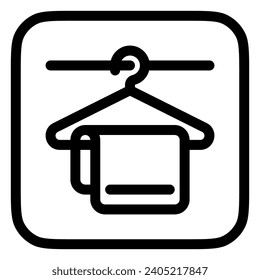 Editable towel vector icon. Part of a big icon set family. Perfect for web and app interfaces, presentations, infographics, etc