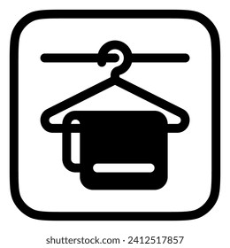 Editable towel vector icon. Part of a big icon set family. Perfect for web and app interfaces, presentations, infographics, etc