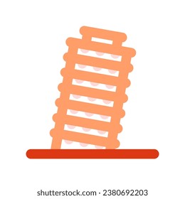 Bearbeitbarer Turm, Schloss-Vektorsymbol. Wahrzeichen, Denkmal, Gebäude, Architektur. Teil einer großen Icon-Set-Familie. Perfekt für Web- und App-Schnittstellen, Präsentationen, Infografiken usw.