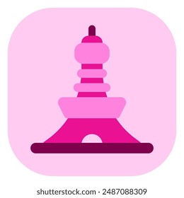 Editable tower, communication vector icon. Landmark, monument, building, structure, architecture. Part of a big icon set family. Perfect for web and app interfaces, presentations, infographics, etc