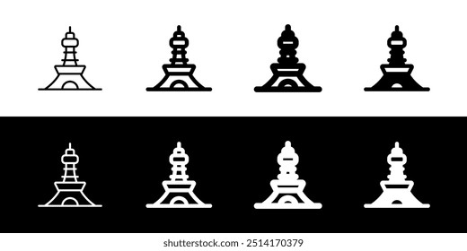 Editable tower, communication vector icon. Landmark, monument, building, structure, architecture. Part of a big icon set family. Perfect for web and app interfaces, presentations, infographics, etc