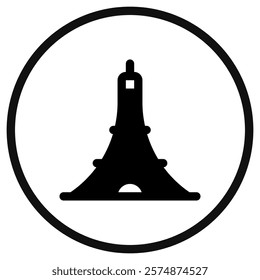 Editable tower vector icon. Landmark, monument, building, structure, architecture. Part of a big icon set family. Perfect for web and app interfaces, presentations, infographics, etc