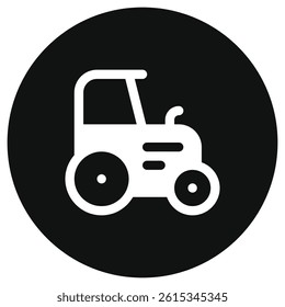 Editable tractor vector icon. Farming, transportation, vehicle, agriculture. Part of a big icon set family. Perfect for web and app interfaces, presentations, infographics, etc