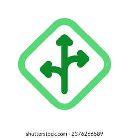 Editable traffic sign arrow vector icon. Map, location, navigation. Part of a big icon set family. Perfect for web and app interfaces, presentations, infographics, etc