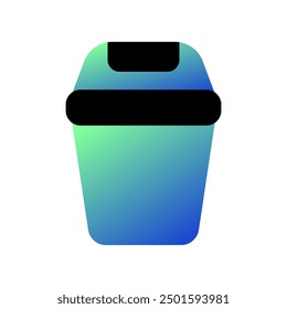 Editable trash bin vector icon. Part of a big icon set family. Perfect for web and app interfaces, presentations, infographics, etc