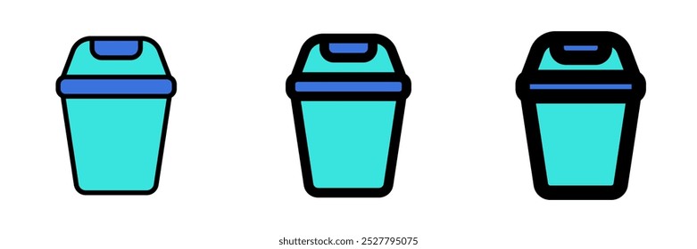 Editable trash bin vector icon. Part of a big icon set family. Perfect for web and app interfaces, presentations, infographics, etc