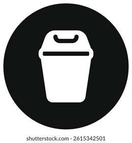 Editable trash bin vector icon. Part of a big icon set family. Perfect for web and app interfaces, presentations, infographics, etc