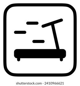 Editable treadmill vector icon. Part of a big icon set family. Perfect for web and app interfaces, presentations, infographics, etc