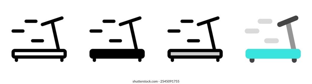 Ícone de vetor de esteira editável. Parte de uma grande família de conjuntos de ícones. Perfeito para interfaces web e app, apresentações, infográficos, etc