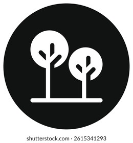 Editable trees, plants vector icon. Property, real estate, construction, mortgage, interiors. Part of a big icon set family. Perfect for web and app interfaces, presentations, infographics, etc