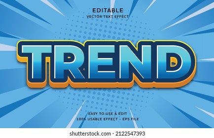 editable trend vector text effect with modern style design