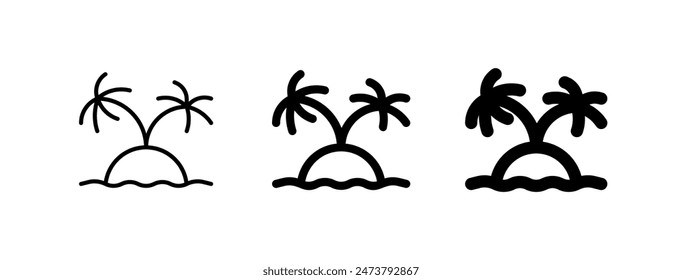 Icono de Vector tropical editable. Parte de una gran familia de iconos. Perfecto para interfaces de Web y App, presentaciones, infografías, etc