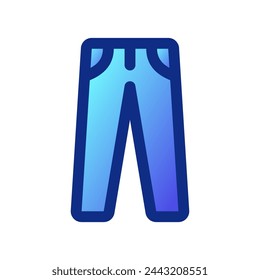 Editable trousers vector icon. Clothing, fashion, apparel. Part of a big icon set family. Perfect for web and app interfaces, presentations, infographics, etc