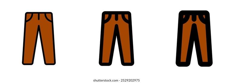 Editable trousers vector icon. Clothing, fashion, apparel. Part of a big icon set family. Perfect for web and app interfaces, presentations, infographics, etc