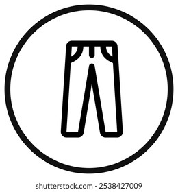 Editable trousers vector icon. Clothing, fashion, apparel. Part of a big icon set family. Perfect for web and app interfaces, presentations, infographics, etc