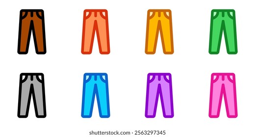 Editable trousers vector icon. Clothing, fashion, apparel. Part of a big icon set family. Perfect for web and app interfaces, presentations, infographics, etc