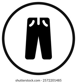 Editable trousers vector icon. Clothing, fashion, apparel. Part of a big icon set family. Perfect for web and app interfaces, presentations, infographics, etc