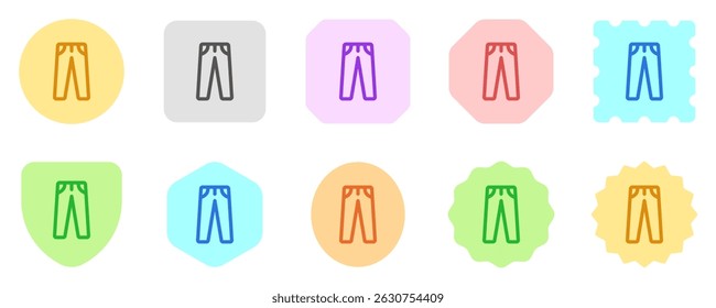 Editable trousers vector icon. Clothing, fashion, apparel. Part of a big icon set family. Perfect for web and app interfaces, presentations, infographics, etc