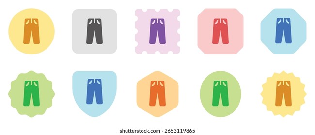 Editable trousers vector icon. Clothing, fashion, apparel. Part of a big icon set family. Perfect for web and app interfaces, presentations, infographics, etc