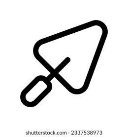 Editable trowel, shovel, cement vector icon. Construction, tools, industry. Part of a big icon set family. Perfect for web and app interfaces, presentations, infographics, etc