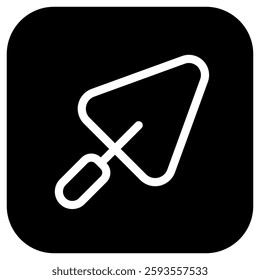 Editable trowel, shovel, cement vector icon. Construction, tools, industry. Part of a big icon set family. Perfect for web and app interfaces, presentations, infographics, etc