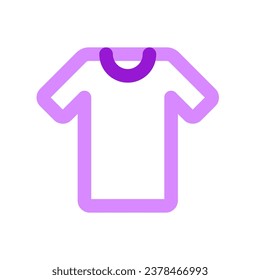 Icono de vector de camiseta editable. Ropa, moda, vestimenta. Parte de una familia de iconos grandes. Perfecto para interfaces web y de aplicaciones, presentaciones, infografías, etc