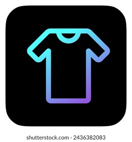 Icono de vector de camiseta editable. Ropa, moda, ropa. Parte de una gran familia de iconos. Perfecto para interfaces web y aplicaciones, presentaciones, infografías, etc