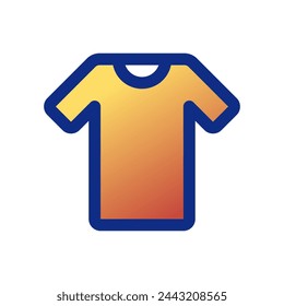 Icono de vector de camiseta editable. Ropa, moda, ropa. Parte de una gran familia de iconos. Perfecto para interfaces web y aplicaciones, presentaciones, infografías, etc