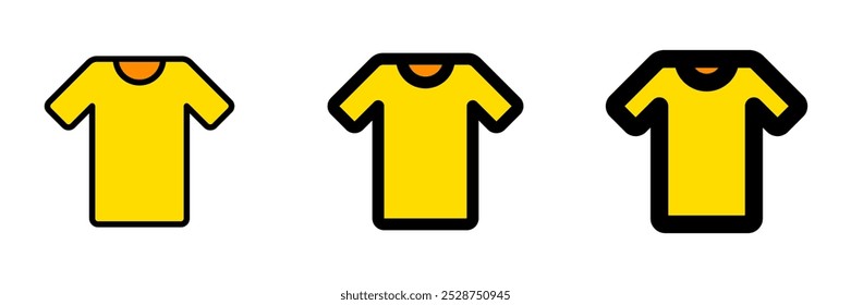 Icono de Vector de camiseta editable. Ropa, moda, ropa. Parte de una gran familia de iconos. Perfecto para interfaces de Web y App, presentaciones, infografías, etc