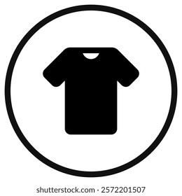 Editable t-shirt vector icon. Clothing, fashion, apparel. Part of a big icon set family. Perfect for web and app interfaces, presentations, infographics, etc